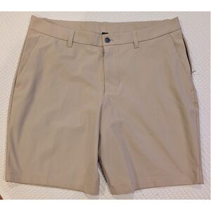 Lululemon Men’s Shorts – Size 36 – Beige – Recycled Fabric – Tailored Fit